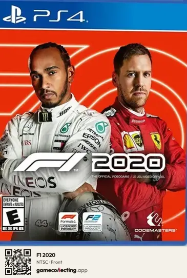 F1 2020 PlayStation 4, NTSC box front