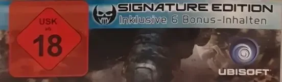 Tom Clancy's Ghost Recon: Future Soldier, the USK square on its front