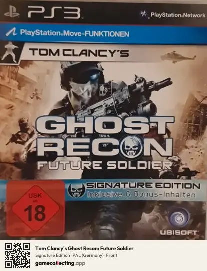 Tom Clancy's Ghost Recon: Future Soldier PlayStation 3, Germany box front