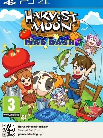 Harvest Moon: Mad Dash PlayStation 4, PAL box front
