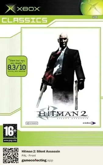 Hitman 2: Silent Assassin Xbox, PAL box front