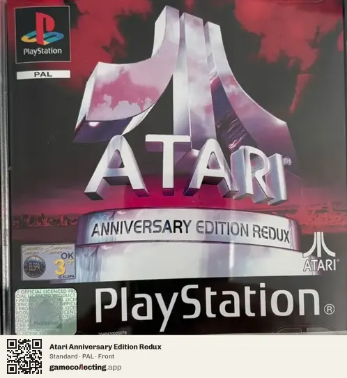 Atari Anniversary Edition Redux PlayStation, PAL box front
