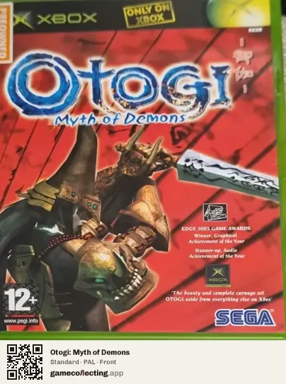 Otogi: Myth of Demons Xbox, PAL box front