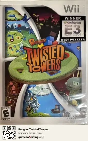 Roogoo: Twisted Towers Nintendo Wii, NTSC box front