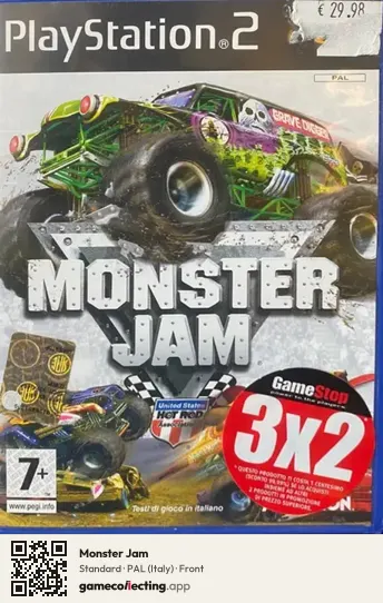 Monster Jam PlayStation 2, Italy box front