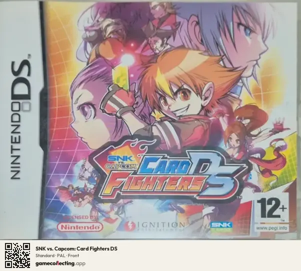 SNK vs. Capcom: Card Fighters DS Nintendo DS, PAL box front