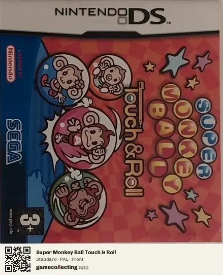 Super Monkey Ball Touch & Roll Nintendo DS, PAL box front