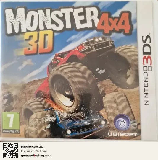 Monster 4x4 3D Nintendo 3DS, PAL box front