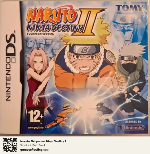 Naruto Shippuden: Ninja Destiny 2 Nintendo DS, PAL box front