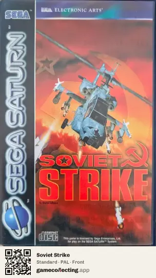 Soviet Strike Sega Saturn, PAL box front