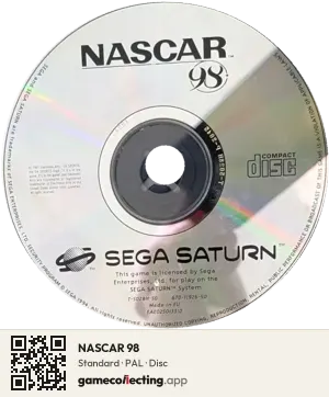 NASCAR 98 Sega Saturn, PAL disc