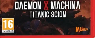 Daemon X Machina: Titanic Scion, the PEGI square on its front