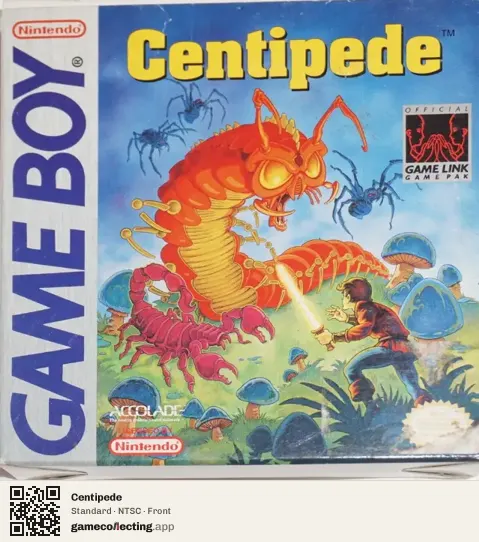 Centipede Game Boy, NTSC box front