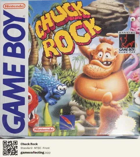 Chuck Rock Game Boy, NTSC box front
