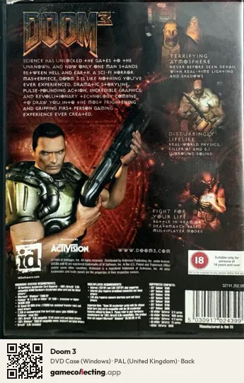 Doom 3 Computer, United Kingdom box back