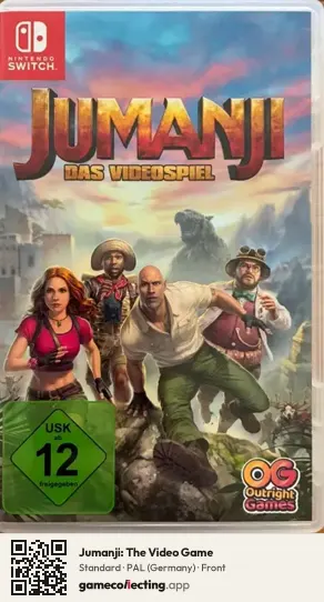 Jumanji: The Video Game Nintendo Switch, Germany box front