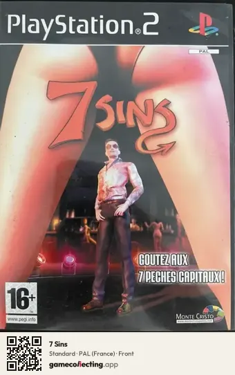 7 Sins PlayStation 2, France box front