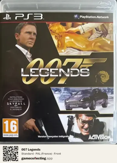 007 Legends PlayStation 3, France box front