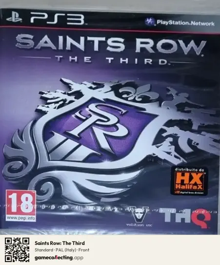 Saints Row: The Third PlayStation 3, Italy box front