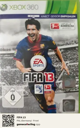 FIFA 13 Xbox 360, Germany box front