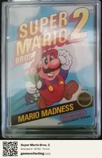 Super Mario Bros. 2 Nintendo Entertainment System, NTSC box front