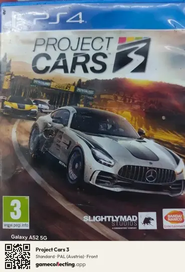 Project Cars 3 PlayStation 4, Austria box front