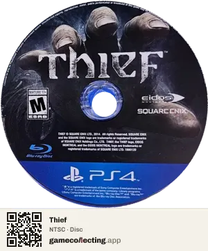 Thief PlayStation 4, NTSC disc