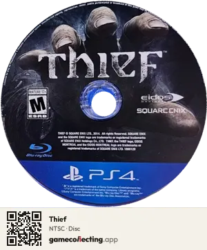 Thief PlayStation 4, NTSC disc