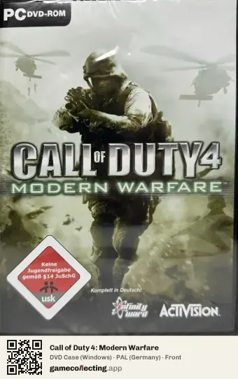 Call of Duty 4: Modern Warfare Computer, Germany box front