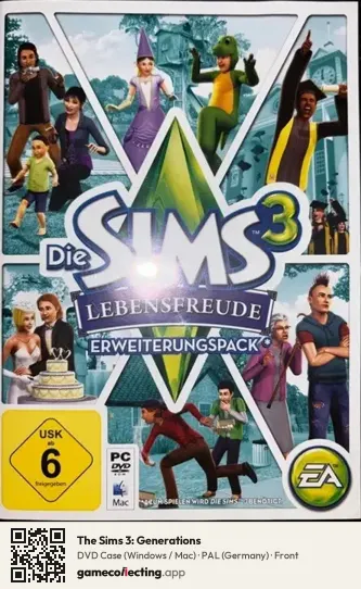 The Sims 3: Generations Computer, Germany box front