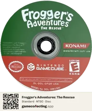 Frogger's Adventures: The Rescue Nintendo GameCube, NTSC disc