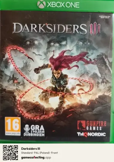 Darksiders III Xbox One, Poland box front