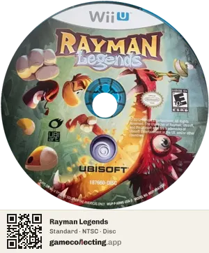 Rayman Legends Nintendo Wii U, NTSC disc