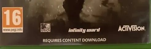 Call of Duty: Modern Warfare Remastered, the PEGI square on its front