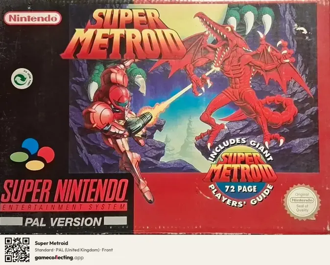 Super Metroid Super Nintendo Entertainment System, United Kingdom box front