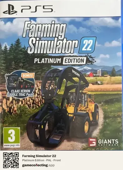 Farming Simulator 22 PlayStation 5, PAL box front