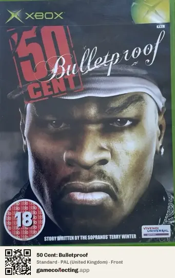 50 Cent: Bulletproof Xbox, United Kingdom box front