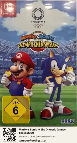 Mario & Sonic at the Olympic Games Tokyo 2020 Nintendo Switch, Germany box front