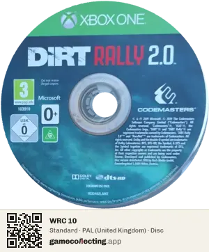 WRC 10 Xbox One, PAL disc