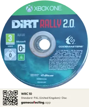 WRC 10 Xbox One, PAL disc