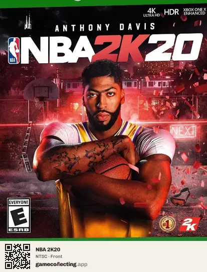 NBA 2K20 Xbox One, NTSC box front