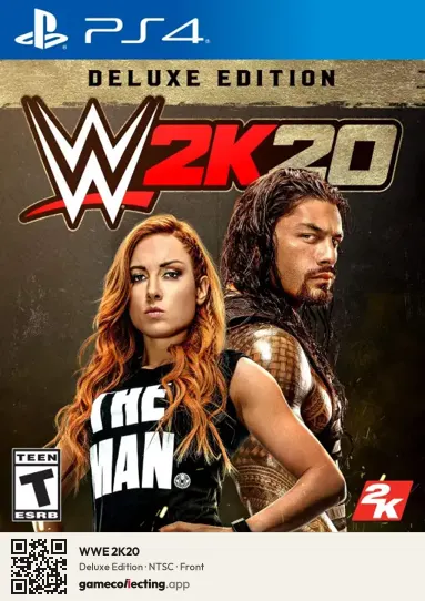 WWE 2K20 PlayStation 4, NTSC box front