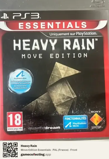 Heavy Rain PlayStation 3, France box front