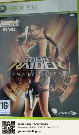 Tomb Raider: Anniversary Xbox 360, France box front