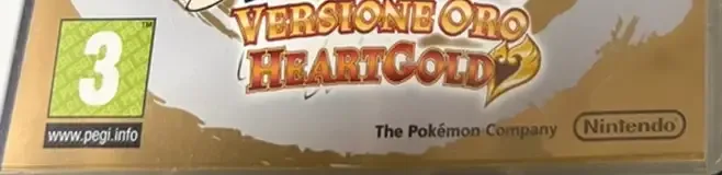 Pokémon HeartGold Version, the PEGI square on its front