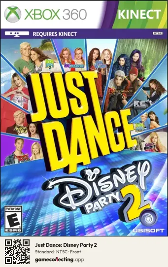 Just Dance: Disney Party 2 Xbox 360, NTSC box front