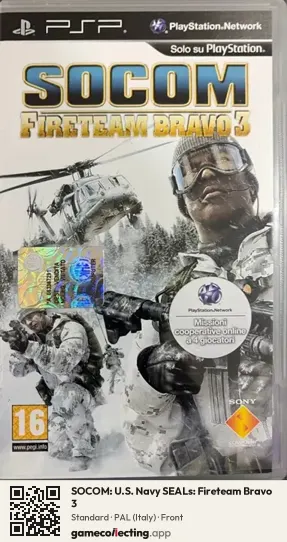 SOCOM: U.S. Navy SEALs: Fireteam Bravo 3 PlayStation Portable, Italy box front