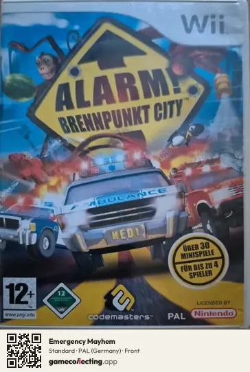Emergency Mayhem Nintendo Wii, Germany box front