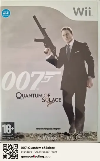 007: Quantum of Solace Nintendo Wii, France box front