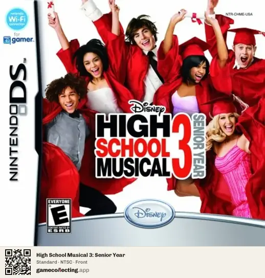 High School Musical 3: Senior Year Nintendo DS, NTSC box front